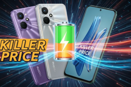 Realme 15 Pro 5G और Realme 15 5G के तीन कलर वेरिएंट्स के साथ 7000mAh बैटरी और "Killer Price" टेक्स्ट वाला प्रमोशनल पोस्टर।