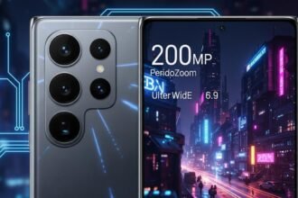 Samsung Galaxy S26 Ultra concept image with quad camera, 200MP sensor, sleek design and AMOLED display