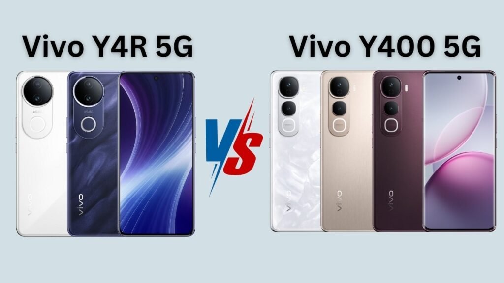 Vivo Y400 5G और Vivo Y4R 5G स्मार्टफोन्स की तुलना – डिजाइन, कैमरा और डिस्प्ले फीचर्स के साथ side-by-side व्यू